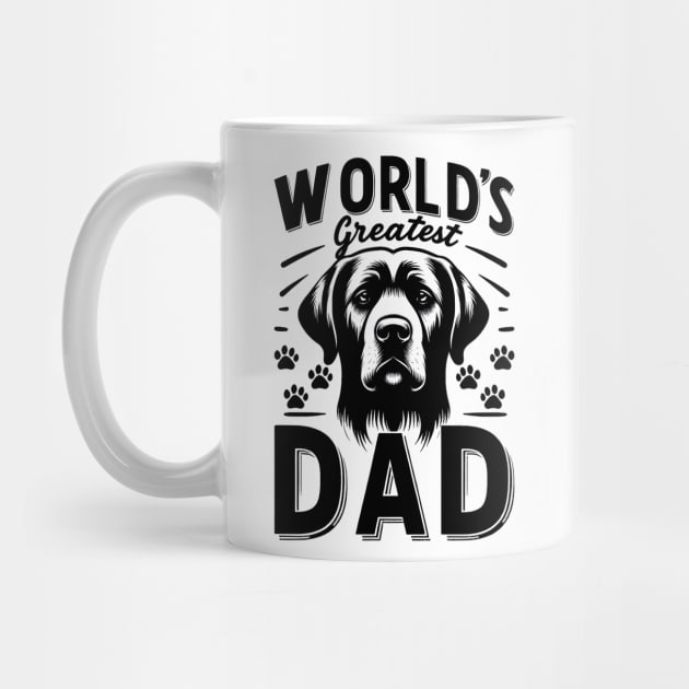World's Greatest Dog Dad Fathers Day Puppy Lover Dog Paw by cyryley